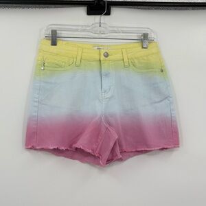 Judy‎ blue ombre rainbow shorts medium
